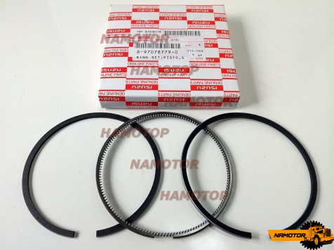 Кольца поршневые ISUZU 4HE1 17685, 32677, 8-97078-779-0 "STD" ORIG. (на 1 порш)